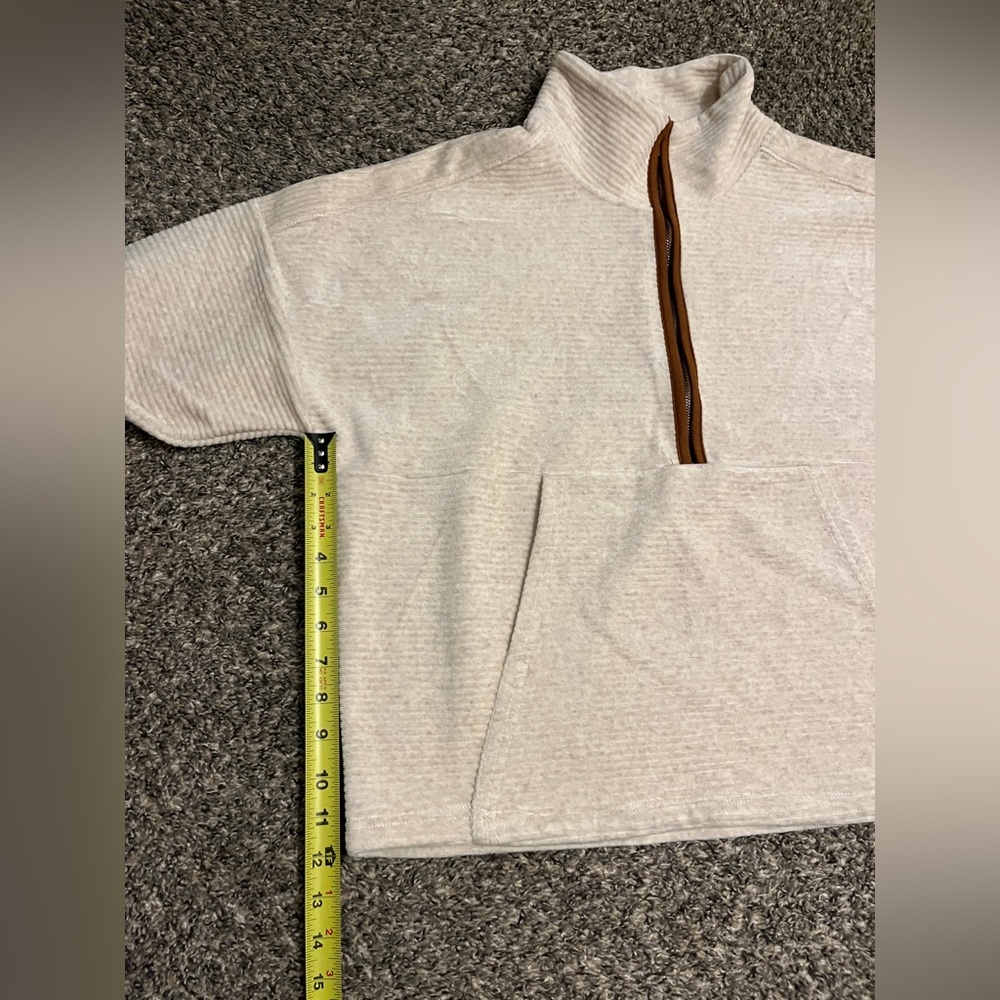 Thread & Supply Women’s Cream Half-Zip - Picture 7 of 10